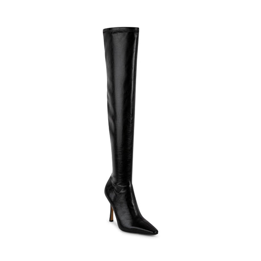 Steve Madden Lorinda Sleek OTK Boot Black 9