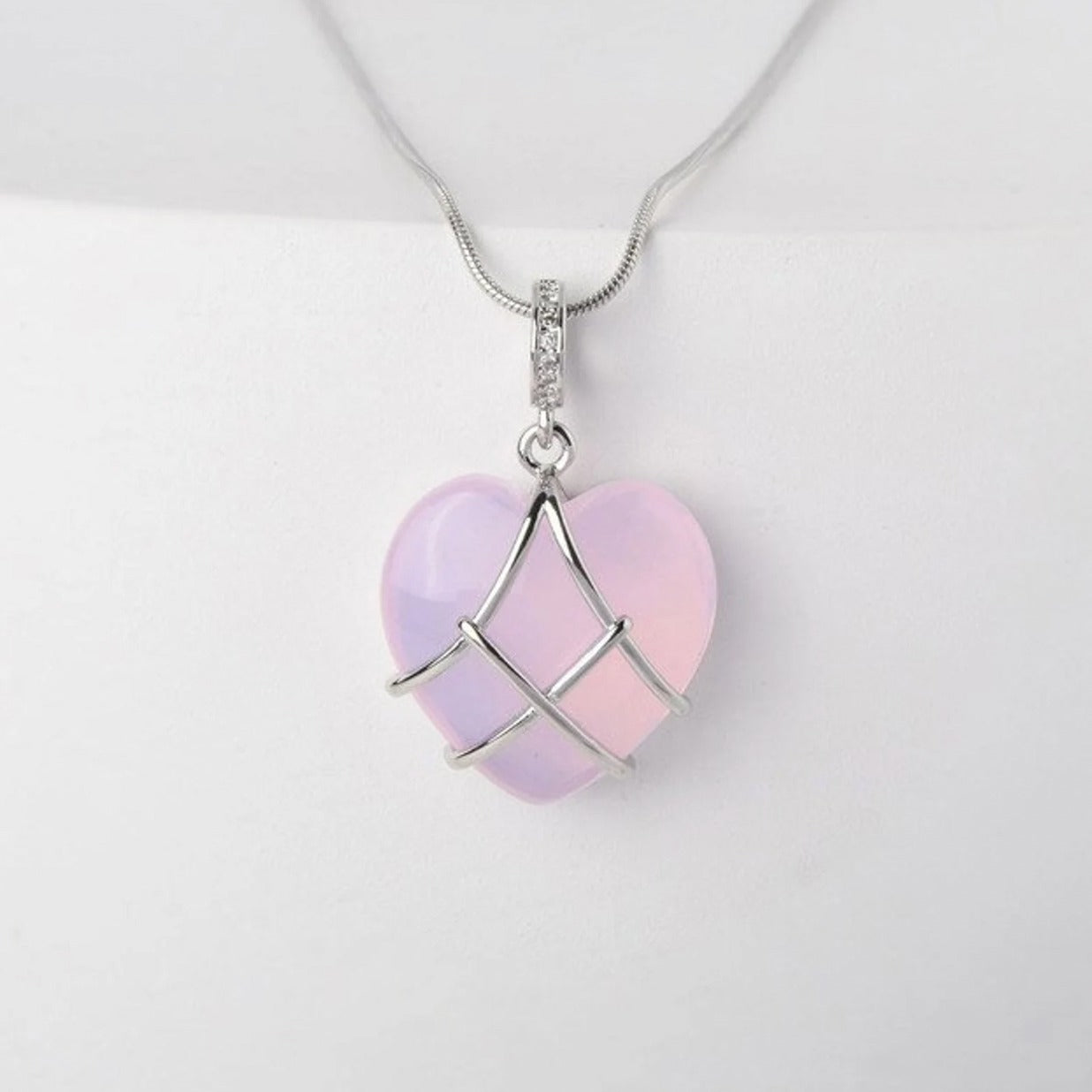 Fashion Moonstone Necklace For Cartoon Princess Love Girl Necklace Novelty Jewelry - MANDOTOS