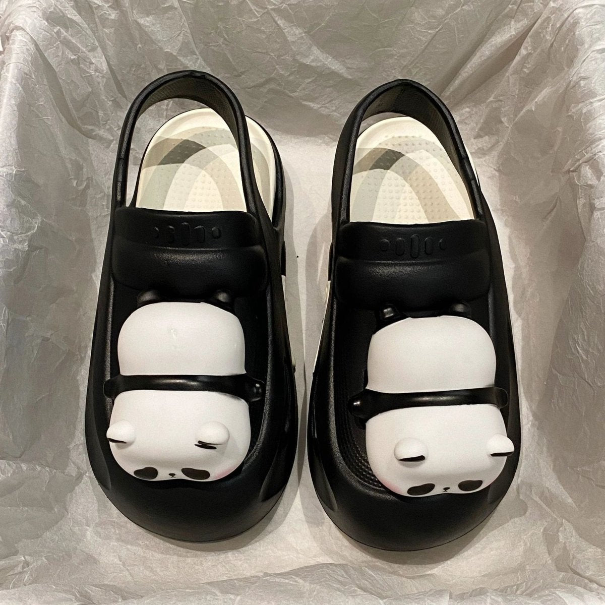 Mandotos Panda Lamp Light Up Slippers Sandals For Women EVA Comfort Non Slip Sole Summer - MANDOTOS