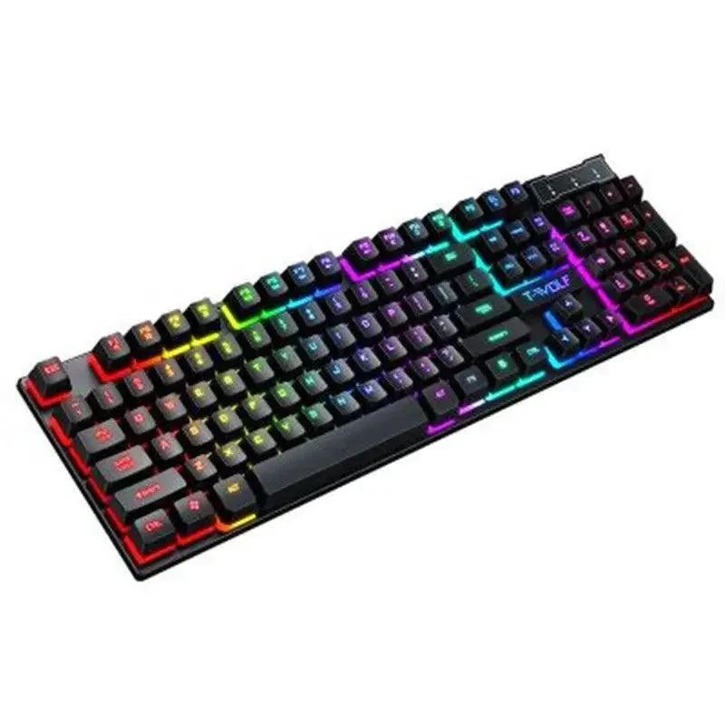 RGB Backlit Gaming Keyboard with Floating Keys - MANDOTOS