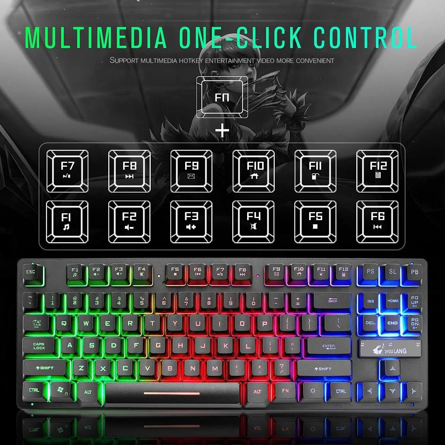 Electronic Games Mechanical Keyboard Notebook Keyboard - MANDOTOS