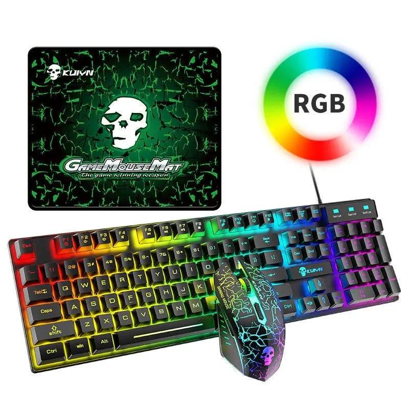 Kuiying T6RGB Luminous Keyboard And Mouse Set - MANDOTOS