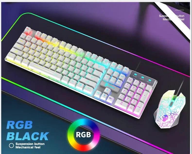 Kuiying T6RGB Luminous Keyboard And Mouse Set - MANDOTOS