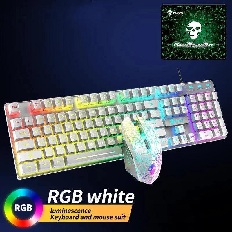 Kuiying T6RGB Luminous Keyboard And Mouse Set - MANDOTOS