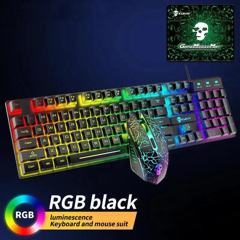 Kuiying T6RGB Luminous Keyboard And Mouse Set - MANDOTOS