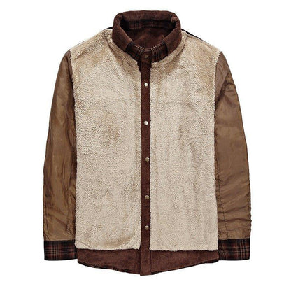"Winter Jacket Men Thicken Warm Fleece Jackets Coats Pure Cotton Plaid Jacket Military Clothes - MANDOTOS"