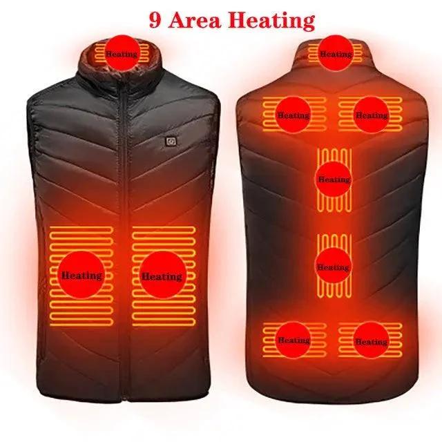 Heated Vest Washable Usb Charging Electric Winter Clothes - MANDOTOS