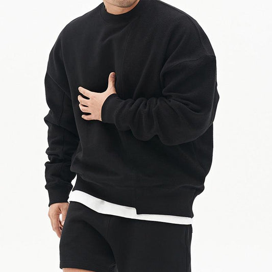 "Pullover Round Neck Sweater Loose Men Clothes - MANDOTOS"