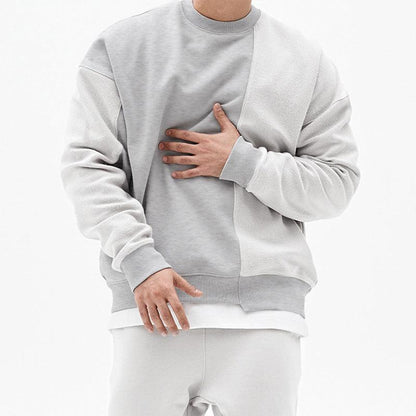 "Pullover Round Neck Sweater Loose Men Clothes - MANDOTOS"