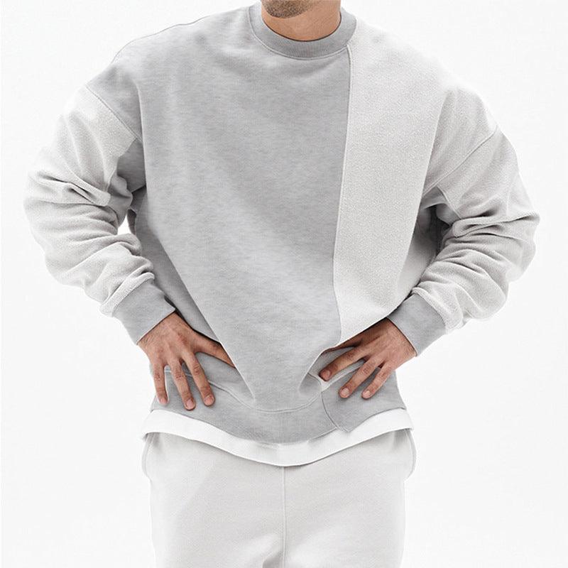 "Pullover Round Neck Sweater Loose Men Clothes - MANDOTOS"