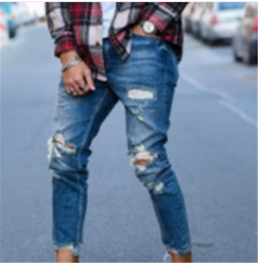 "Hole men''s jeans - MANDOTOS"