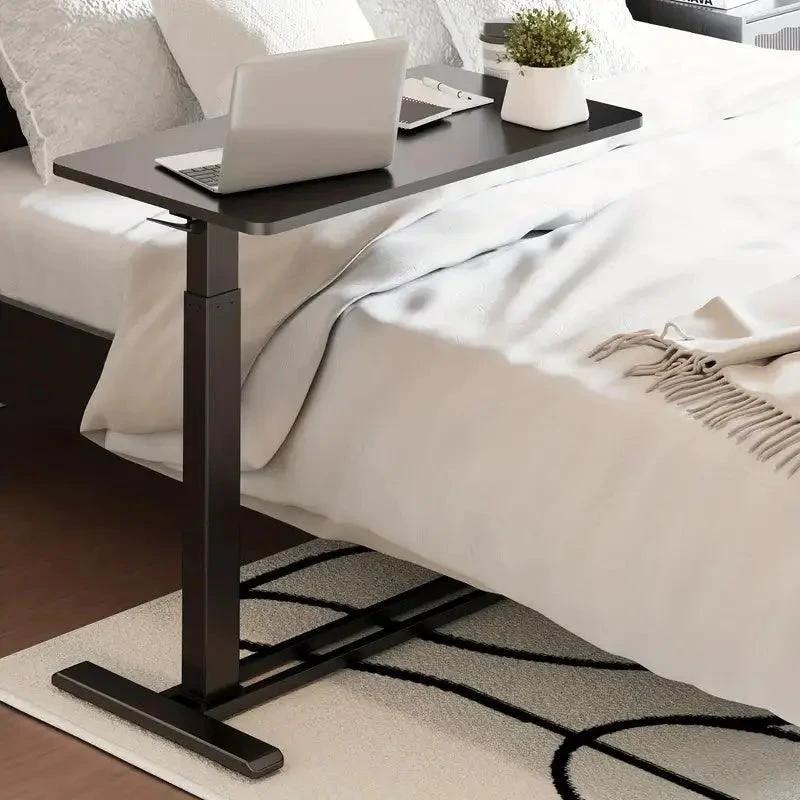 Standing Scroll Table With Hidden Wheels Side Table Height-adjustable Bed Table - MANDOTOS