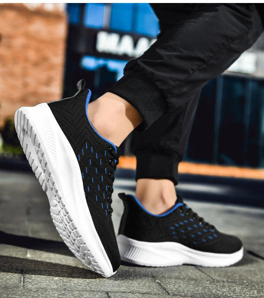 "Sports Flying Woven Cold Sticky Ultralight Casual Running Shoes - MANDOTOS"