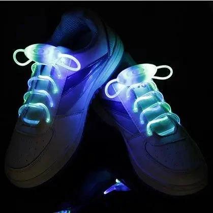 LED Light-Up Shoelaces - Glow in the Dark Shoe Laces - MANDOTOS