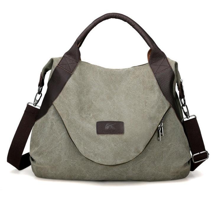 "Handbags Women Minimalist Retro Shoulder Crossbody Vintage Canvas Bag - MANDOTOS"