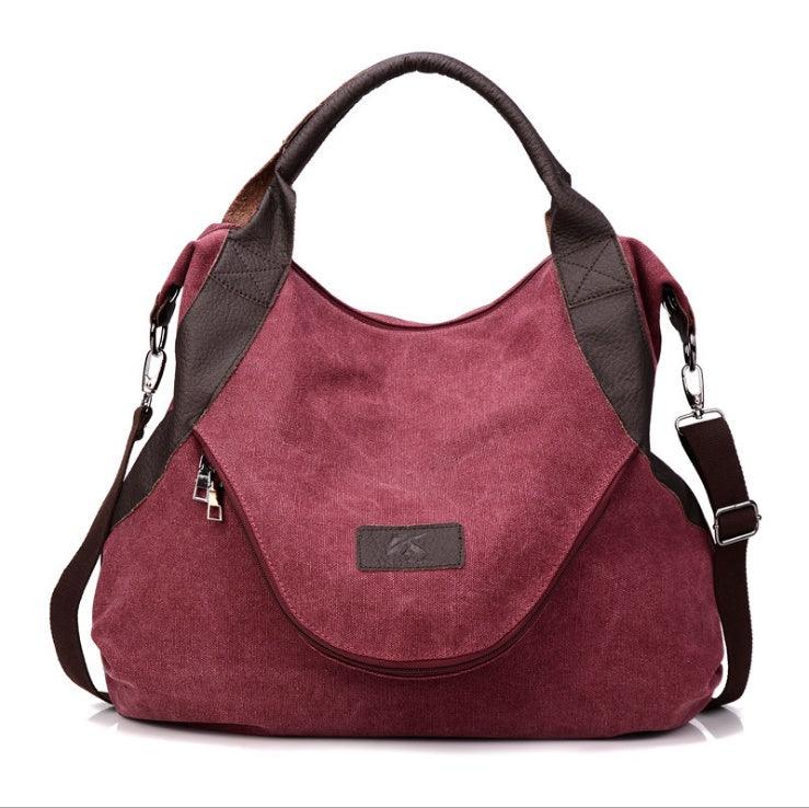 "Handbags Women Minimalist Retro Shoulder Crossbody Vintage Canvas Bag - MANDOTOS"