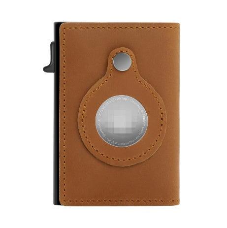 "Rfid Card Holder Men Wallets Money Bag Male Black Short Purse Small Leather Slim Wallets Mini Wallets For Airtag Air Tag - MANDOTOS"