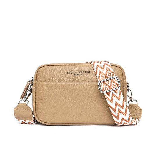 "Fashion Shoulder Crossbody Bags With Rhombus Embroidered Wide Shoulder Strap Cute Small Square Bag Women - MANDOTOS"