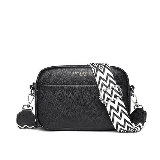 "Fashion Shoulder Crossbody Bags With Rhombus Embroidered Wide Shoulder Strap Cute Small Square Bag Women - MANDOTOS"