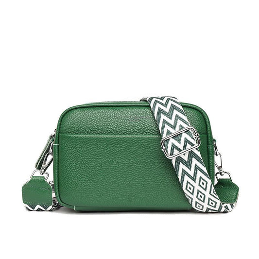 "Fashion Shoulder Crossbody Bags With Rhombus Embroidered Wide Shoulder Strap Cute Small Square Bag Women - MANDOTOS"