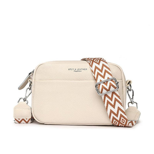 "Fashion Shoulder Crossbody Bags With Rhombus Embroidered Wide Shoulder Strap Cute Small Square Bag Women - MANDOTOS"