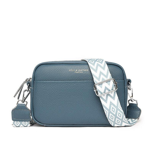 "Fashion Shoulder Crossbody Bags With Rhombus Embroidered Wide Shoulder Strap Cute Small Square Bag Women - MANDOTOS"