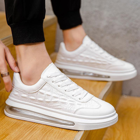 "Trendy Leather Men's Shoes Fashion Casual Sneakers - MANDOTOS"