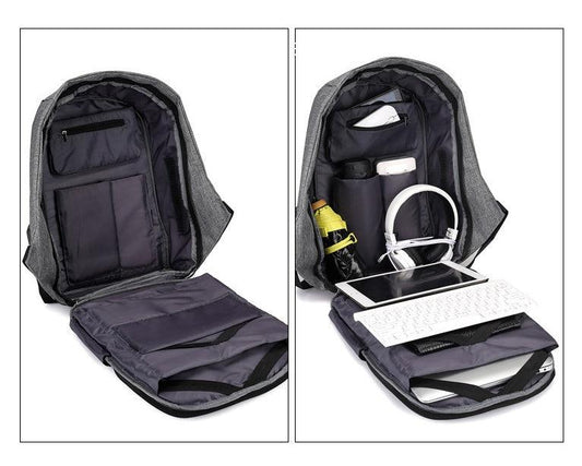 "Multi-Functional Water Resistant USB Charging Computer Notebook Backpack Bag - MANDOTOS"