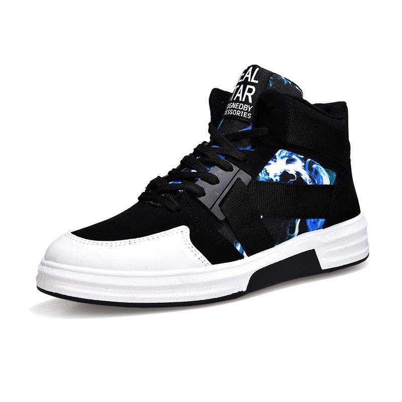 "Camouflage High-Top Lace-Up Shoe - MANDOTOS"