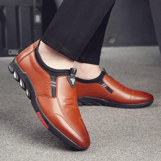 "Leather Shoes Mens Leather Spring New Mens Business - MANDOTOS"
