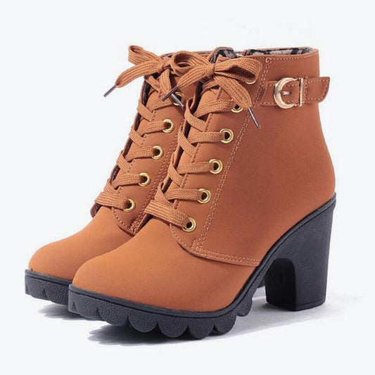 "Cross strappy booties with Martin boots - MANDOTOS"