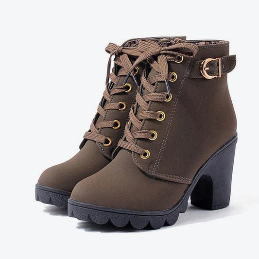 "Cross strappy booties with Martin boots - MANDOTOS"