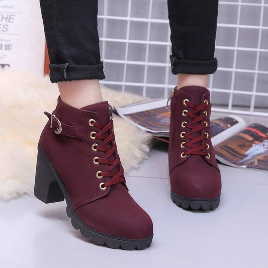 "Cross strappy booties with Martin boots - MANDOTOS"