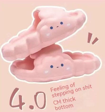 "Home Bathroom Bathing Cloud Slippery Slippers - MANDOTOS"