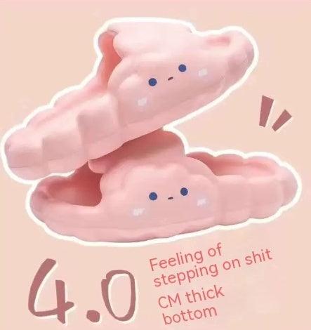 "Home Bathroom Bathing Cloud Slippery Slippers - MANDOTOS"