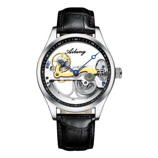 "Automatic Mechanical Watch Creative Hollow Male Watch Generation Silicone Band Watch - MANDOTOS"