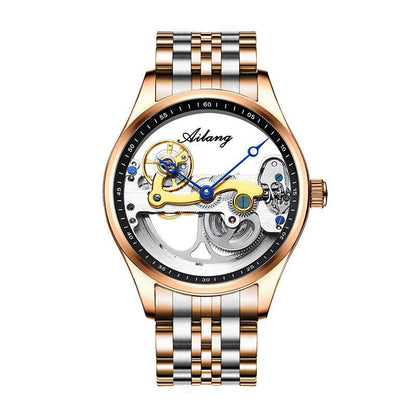 "Automatic Mechanical Watch Creative Hollow Male Watch Generation Silicone Band Watch - MANDOTOS"