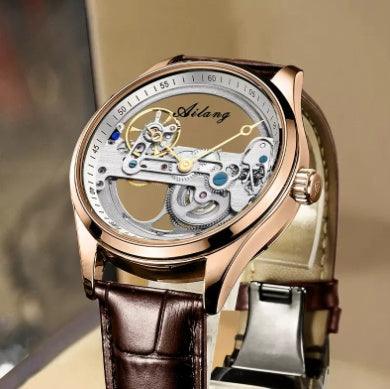 "Automatic Mechanical Watch Creative Hollow Male Watch Generation Silicone Band Watch - MANDOTOS"