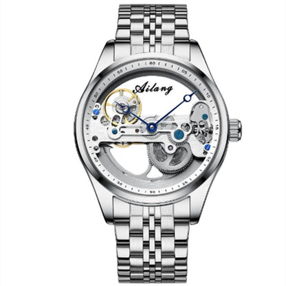 "Automatic Mechanical Watch Creative Hollow Male Watch Generation Silicone Band Watch - MANDOTOS"
