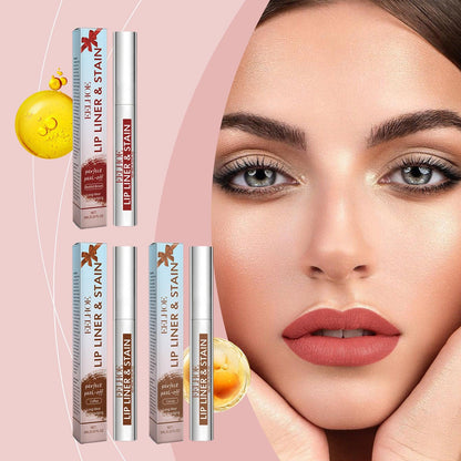 "Peeling Lip Gloss Waterproof Lip Liner Stain Tattoo Long Lasting Makeup Peel Off Tattoo Lipgloss Hydrating Matte Lip Peel Off Lipliner Cosmetics - MANDOTOS"