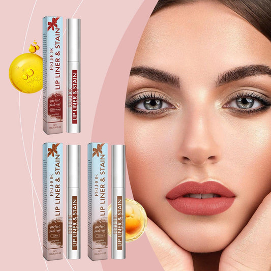 "Peeling Lip Gloss Waterproof Lip Liner Stain Tattoo Long Lasting Makeup Peel Off Tattoo Lipgloss Hydrating Matte Lip Peel Off Lipliner Cosmetics - MANDOTOS"