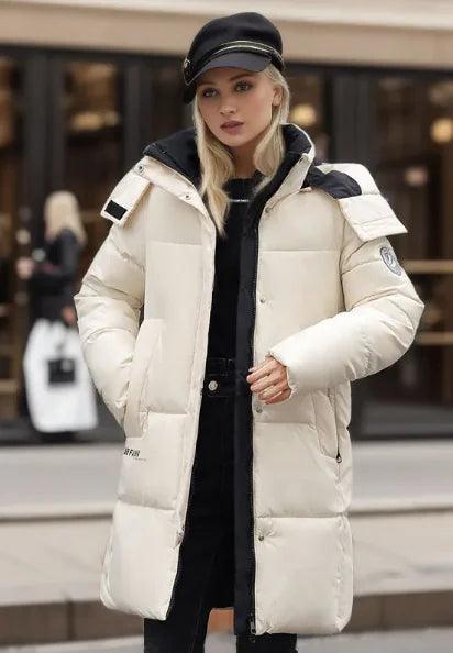 "Women's Fashion Simple Thickened Cotton Padded Coat - MANDOTOS"