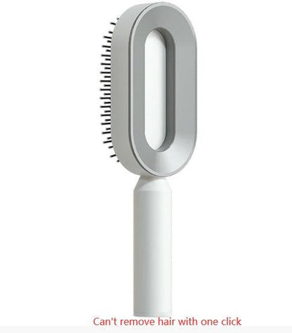 "Self Cleaning Hair Brush For Women One-key Cleaning Hair Loss Airbag Massage Scalp Comb Anti-Static Hairbrush - MANDOTOS"