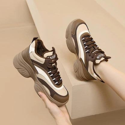 "Winter Plush Cozy Women's Casual Sneakers - MANDOTOS"