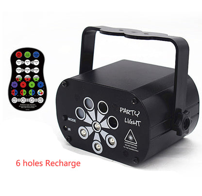 "Dynamic LED Stage Light Laser Projector with Voice Control - MANDOTOS"