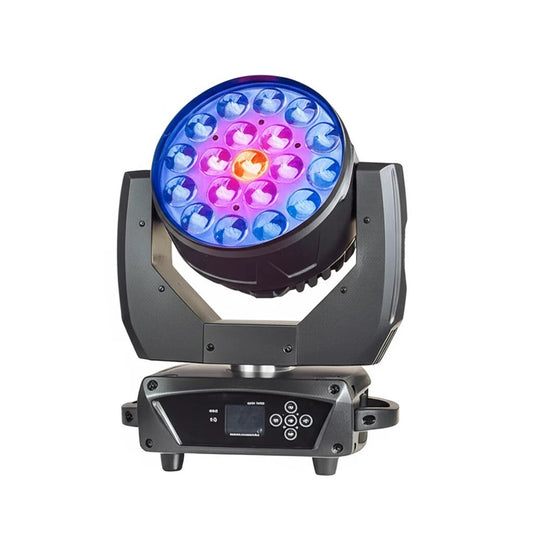 "4-In-1 RGBW LED Zoom Lyre Wash Moving Head DJ Lights with Flight Cases - MANDOTOS"