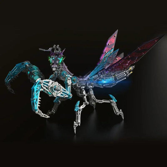 "New Mechanical Praying Mantis Metal DIY Punk Praying Mantis Stainless Steel Insect Assembly 3D Puzzle for Adult and Children - MANDOTOS"