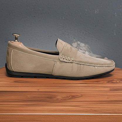 "Stylish Men's Casual Flat Leather Shoes - MANDOTOS"