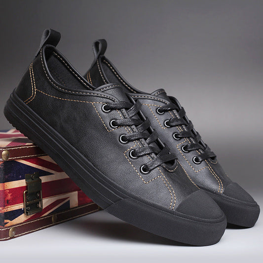 "Men's Spring Tide Leather Casual Shoes - MANDOTOS"
