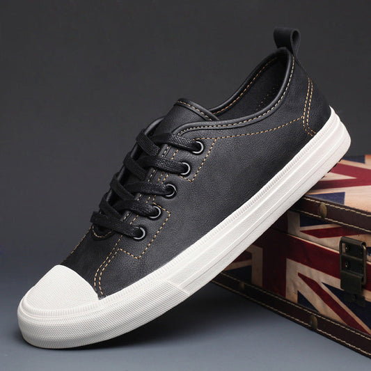 "Men's Spring Tide Leather Casual Shoes - MANDOTOS"